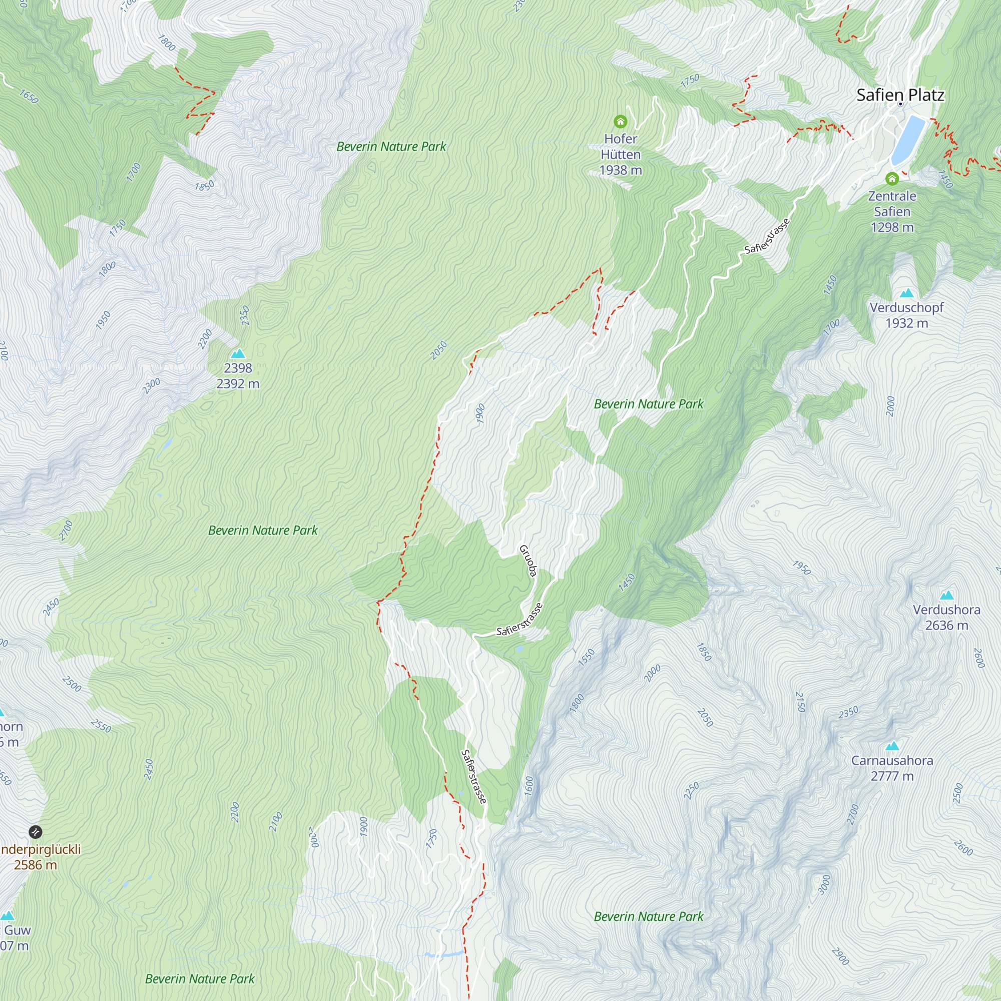 Camaner-Ställi map