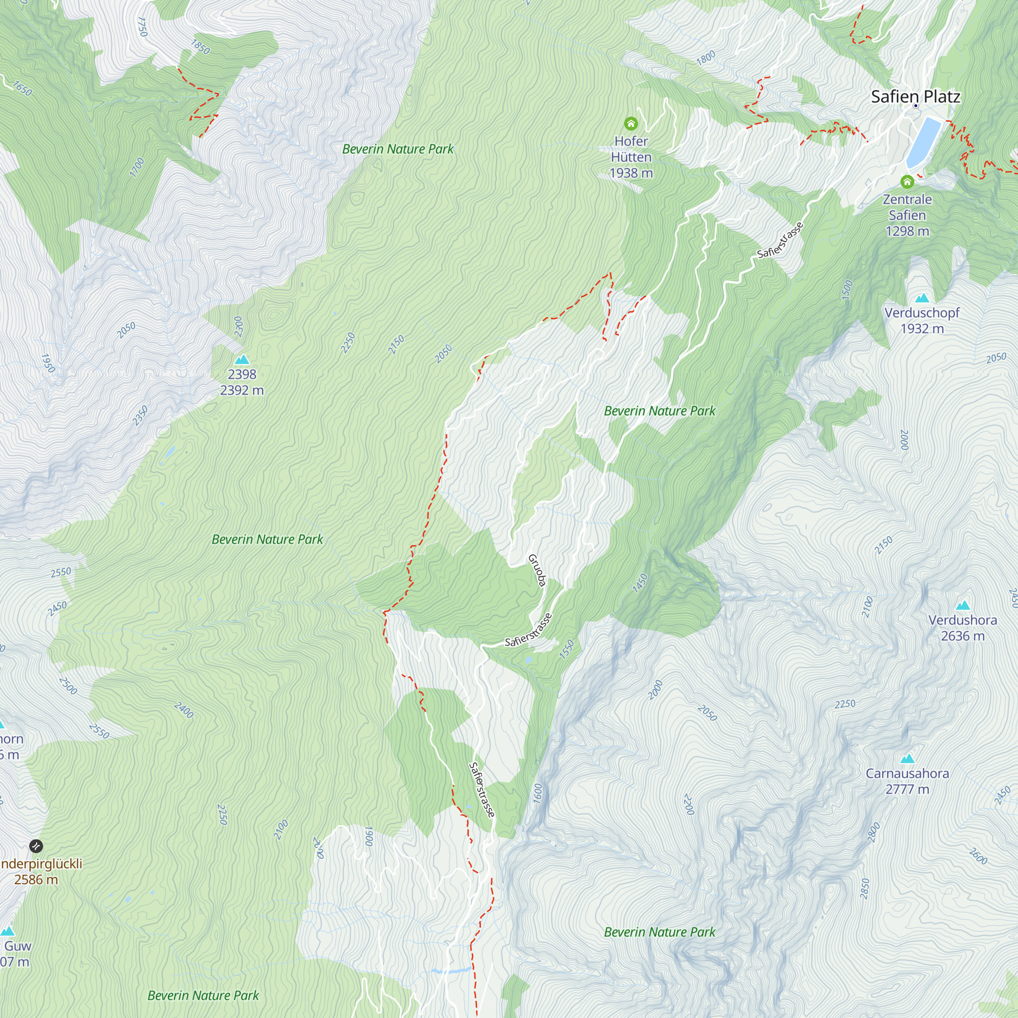 Camaner-Ställi map
