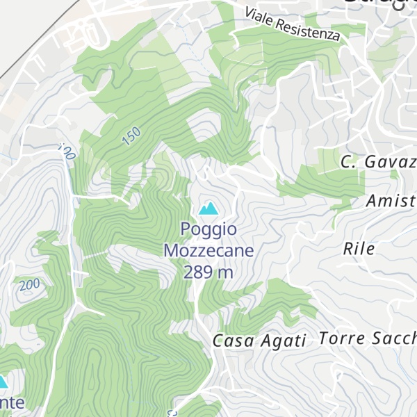 Map of Poggio Mozzecane