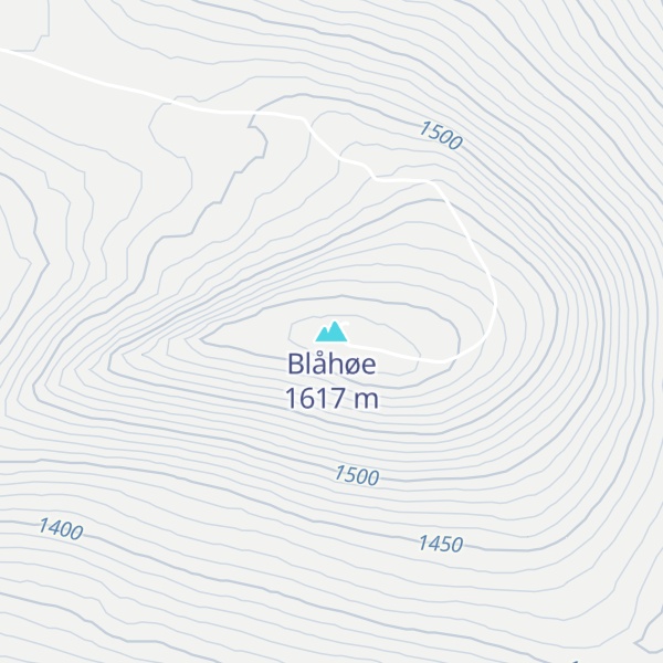 Map of Blåhøe