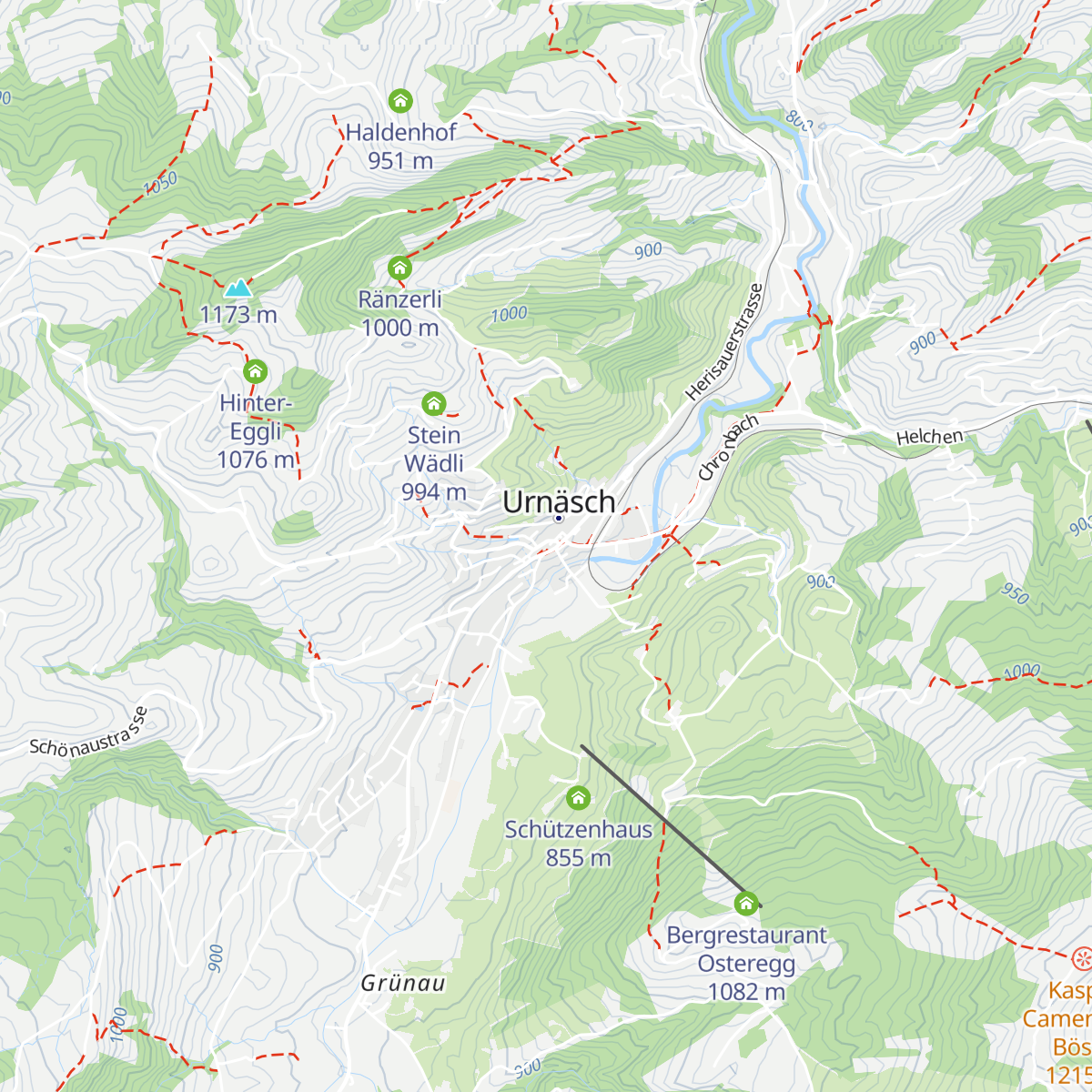 Tourist Information Urnäsch map