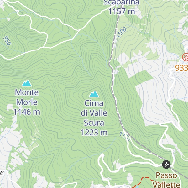 Map of Cima di Valle Scura