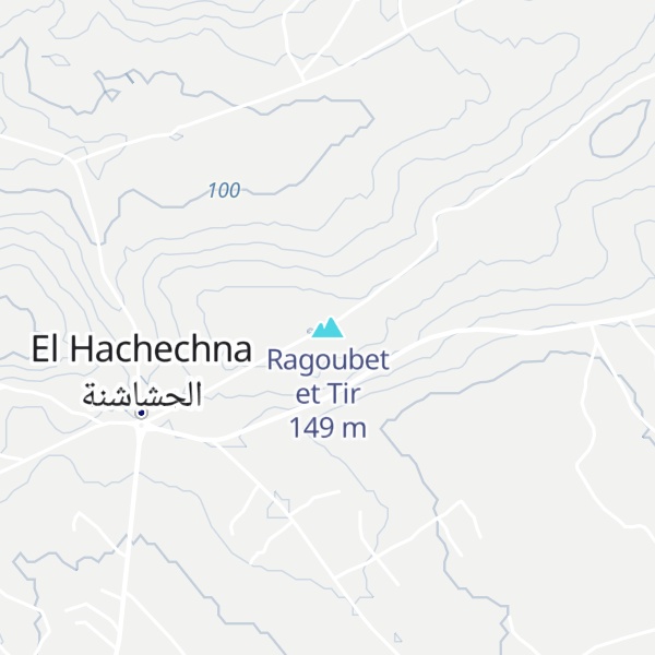 Map of Ragoubet et Tir