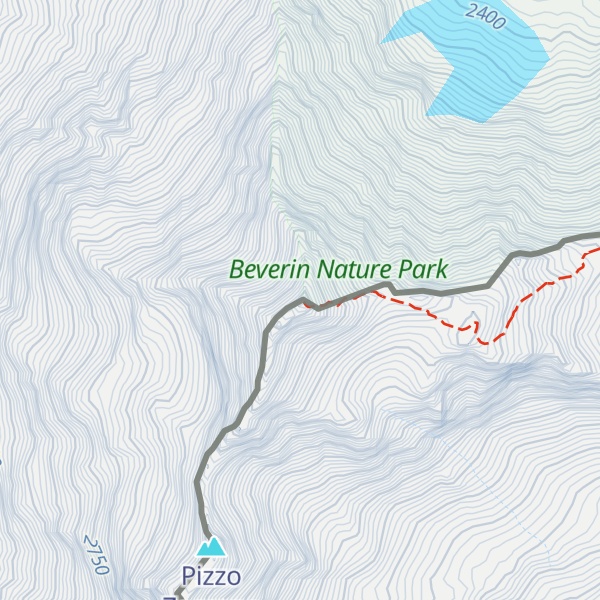 Map of Pizzo Tambo