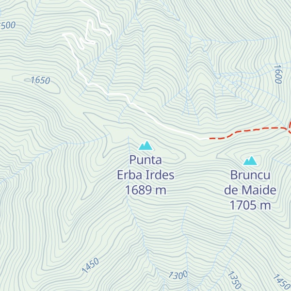 Map of Punta Erba Irdes