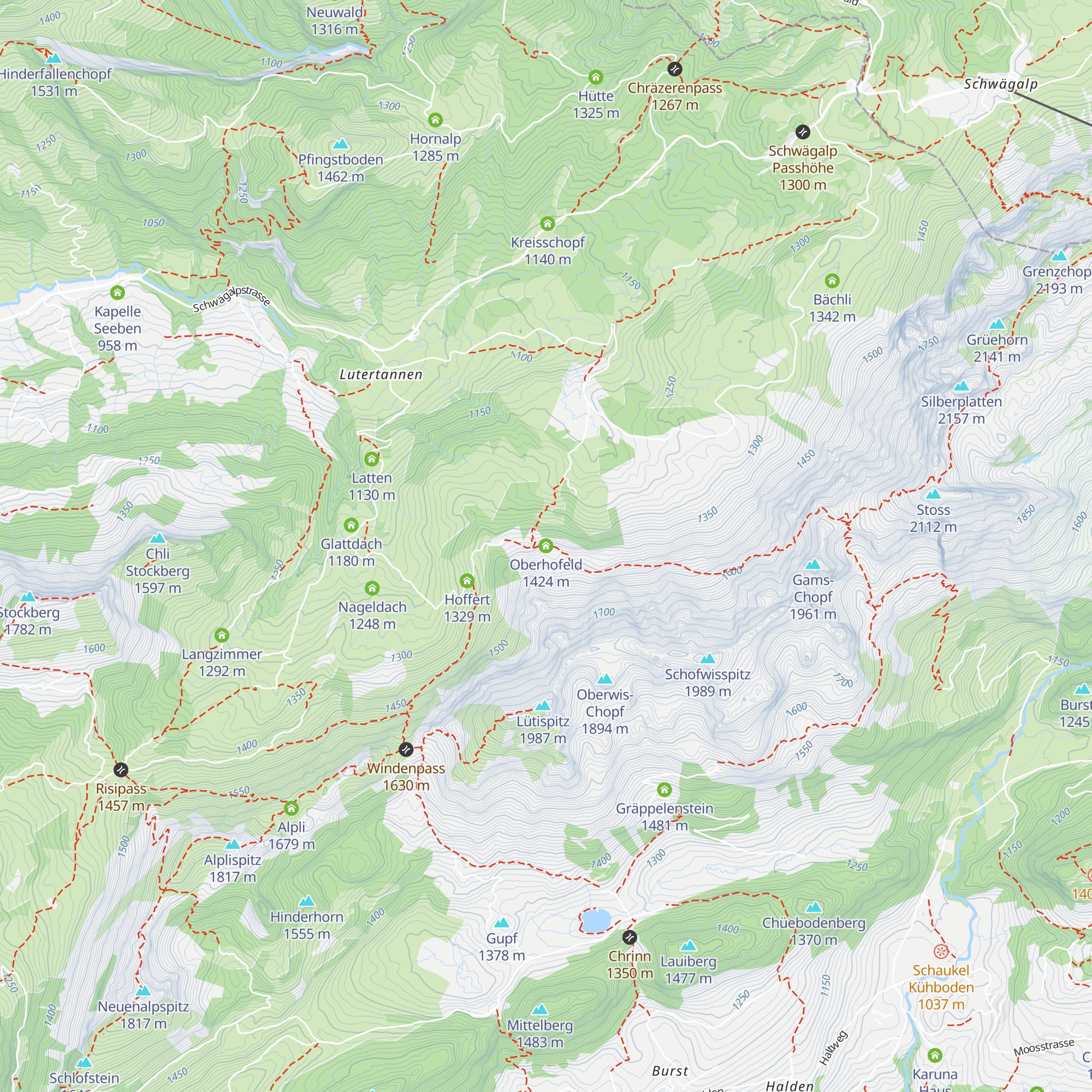 Oberhofeld map