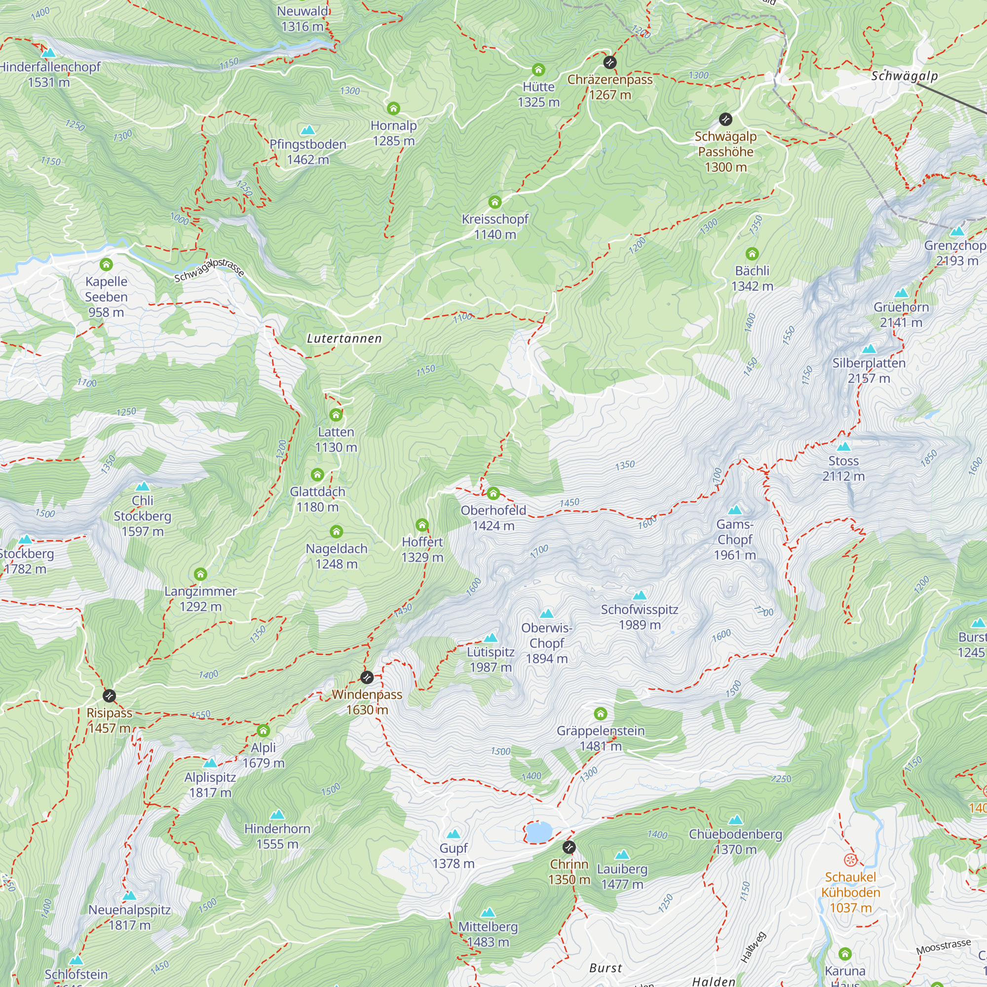 Oberhofeld map