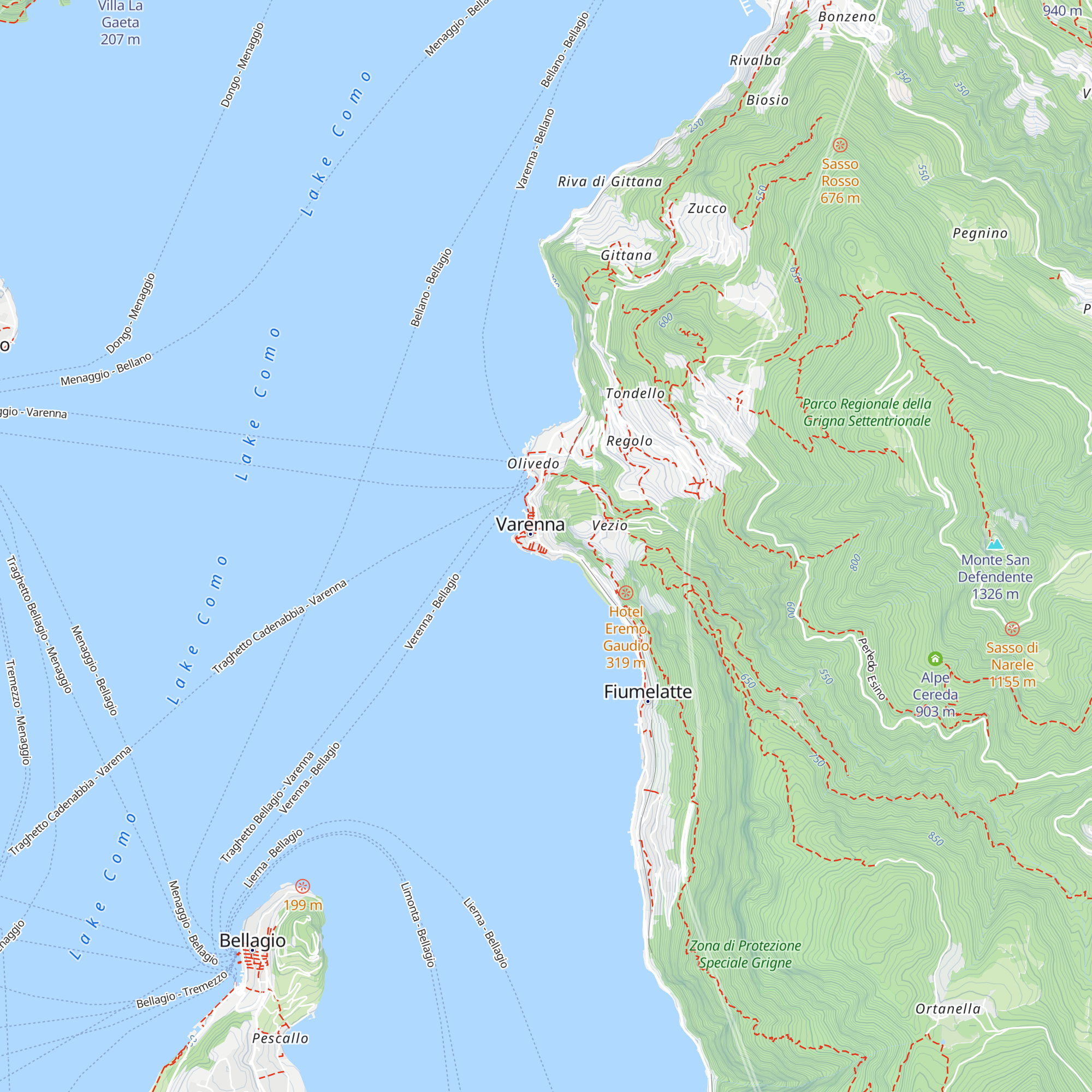 Tourist Office / Pro Varenna map