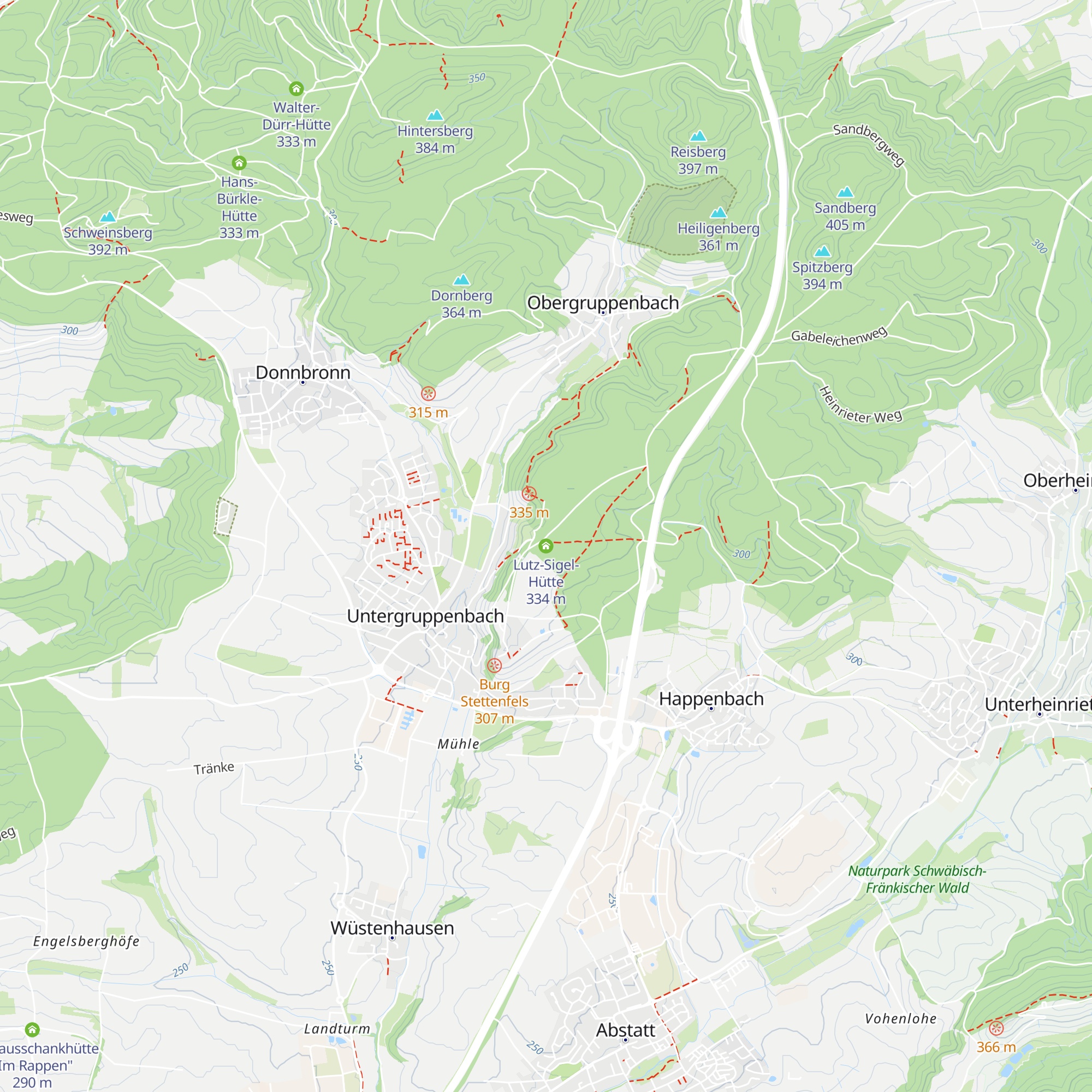 Lutz-Sigel-Hütte map