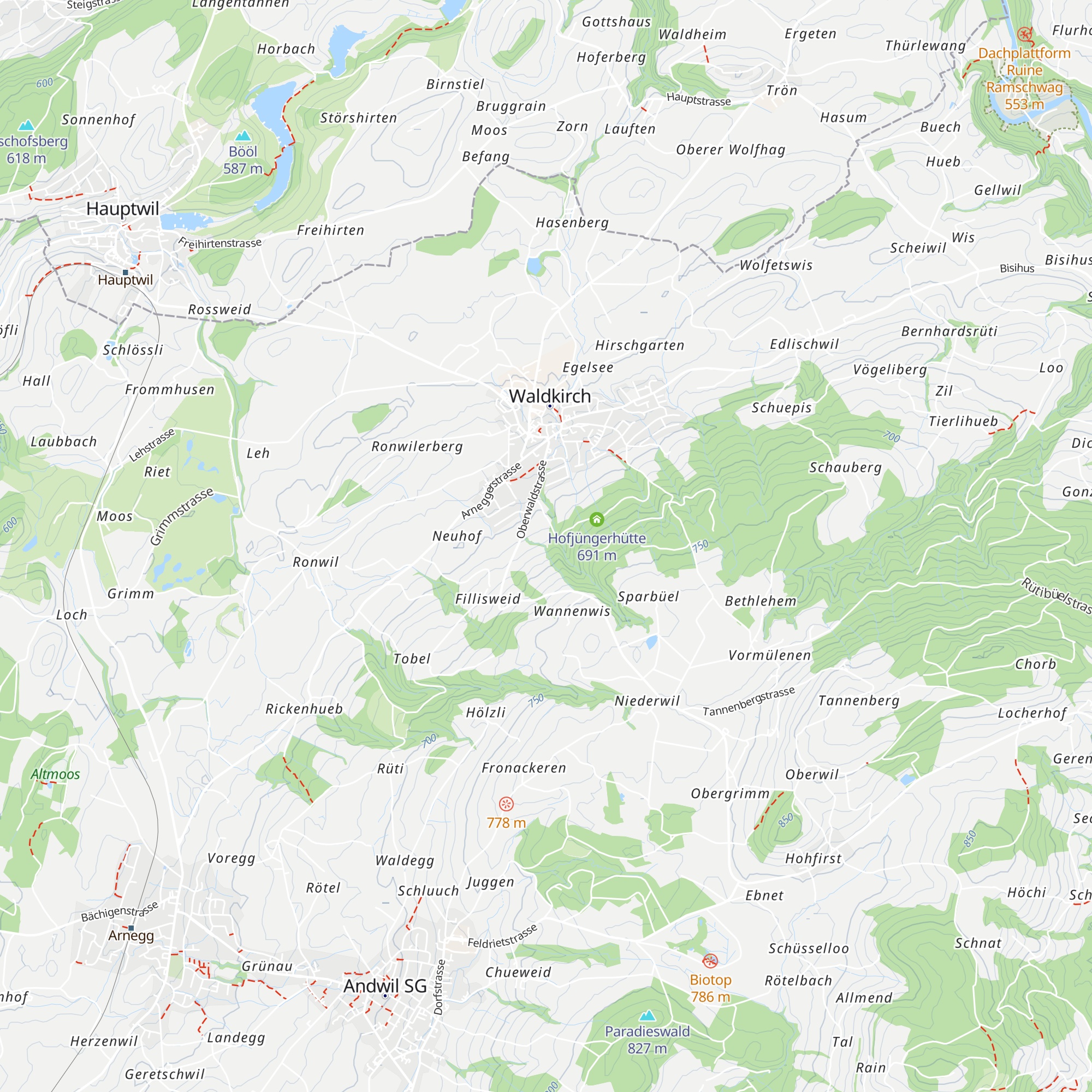 Mollenhütte Pfadi Waldkirch map