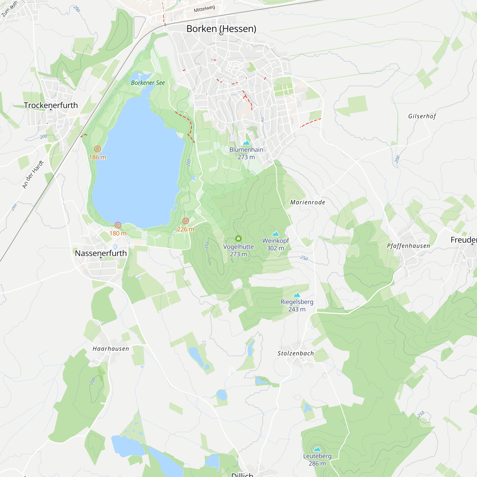 Vogelhütte map