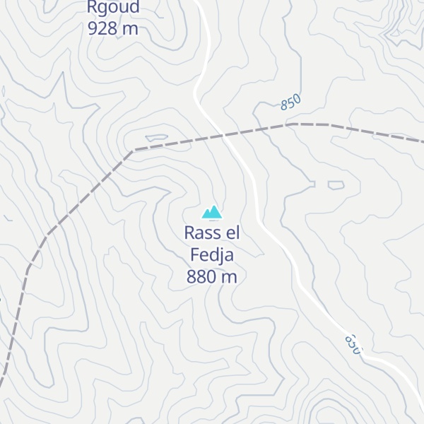 Map of Rass el Fedja