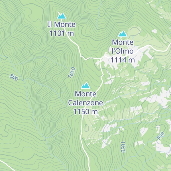 Map of Monte Calenzone