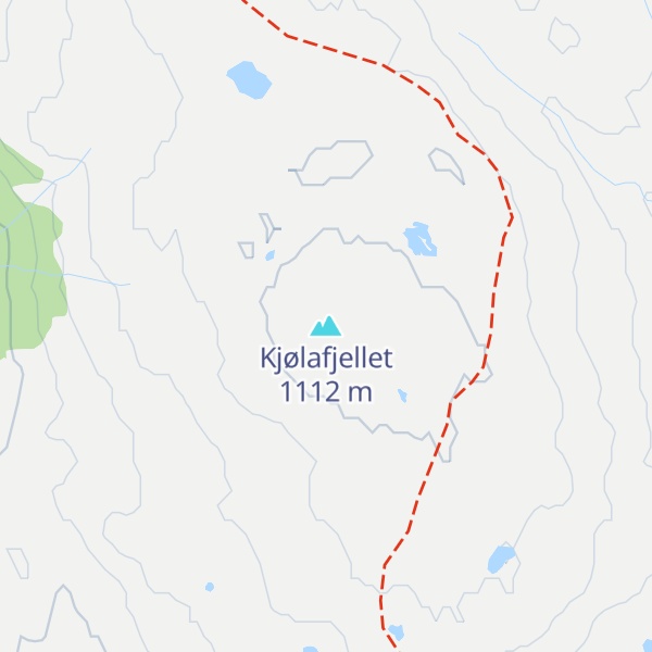 Map of Kjølafjellet