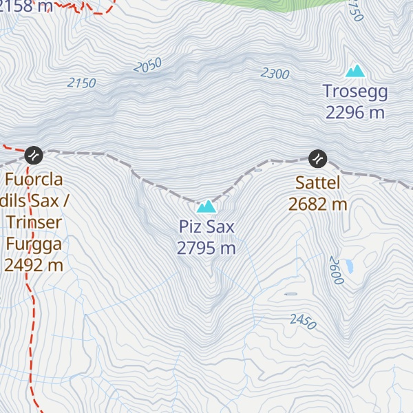 Map of Piz Sax