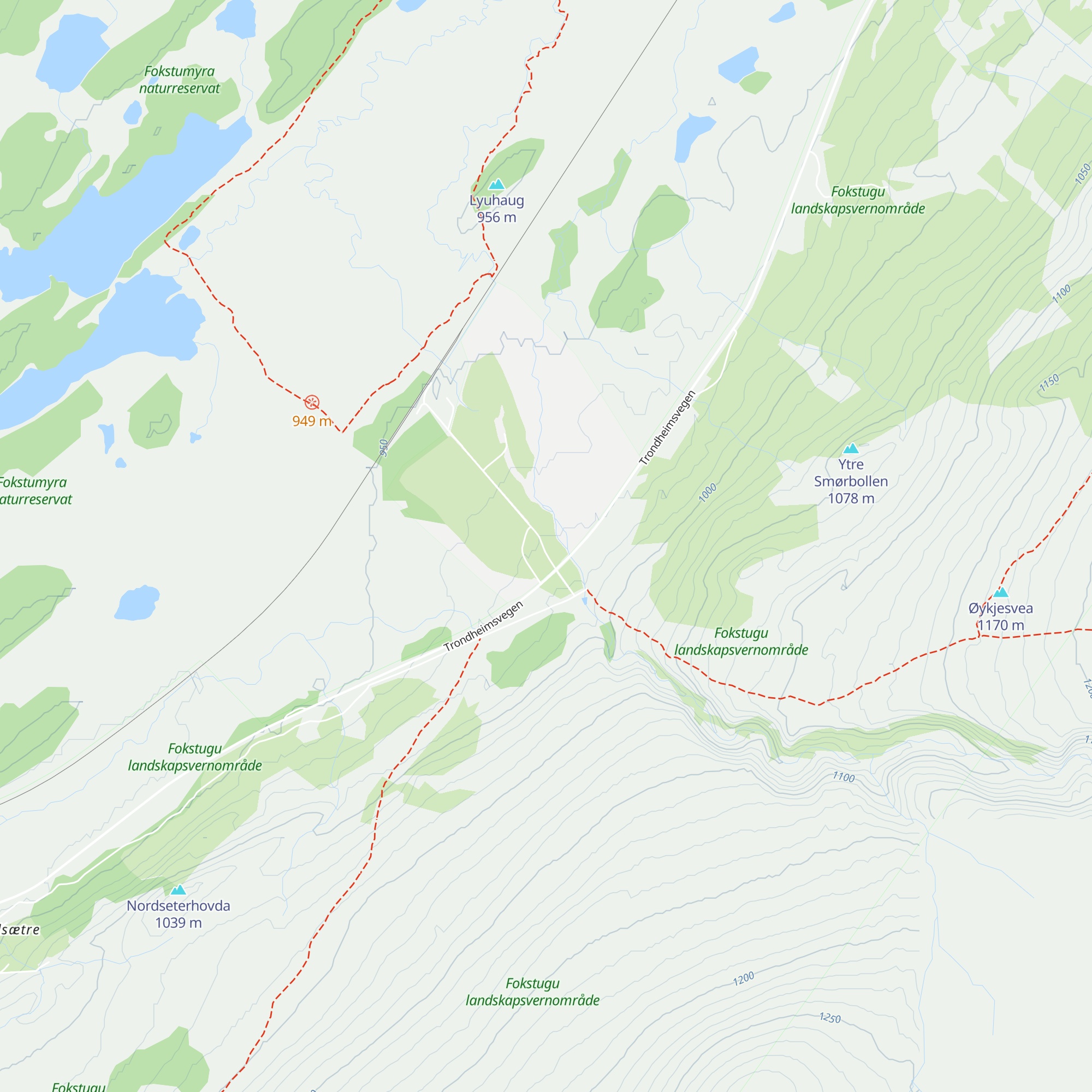 Fokstugu Fjellstue map