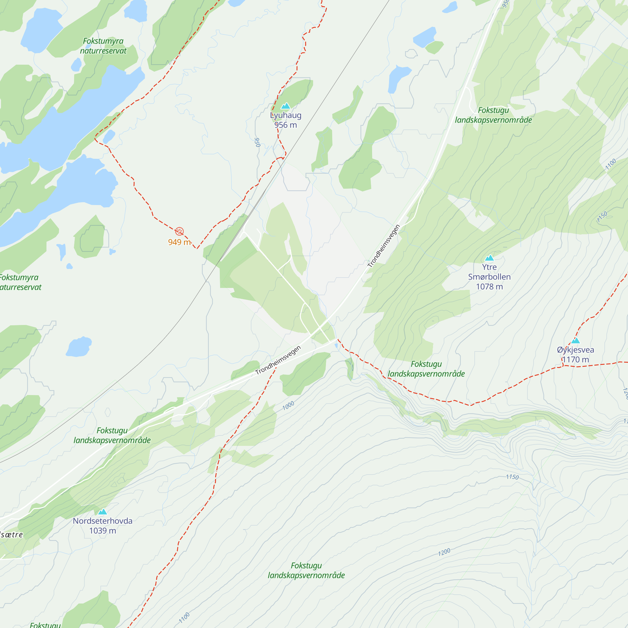 Fokstugu Fjellstue map