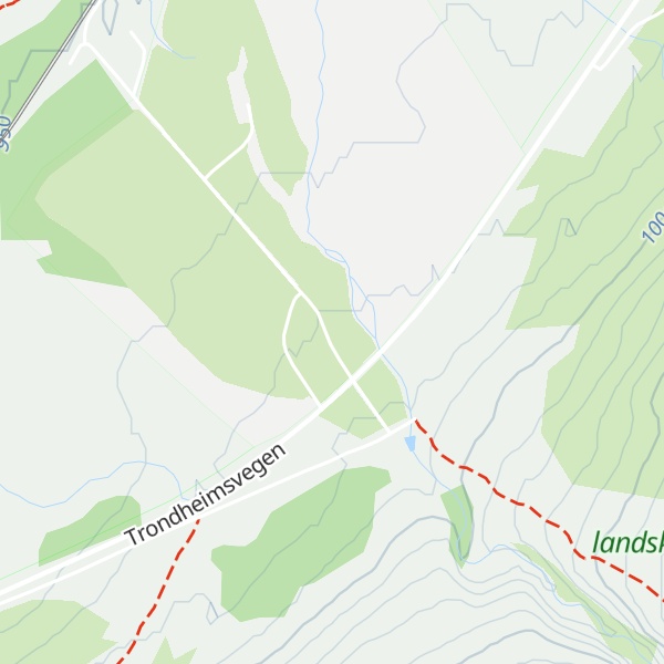 Map of Fokstugu Fjellstue