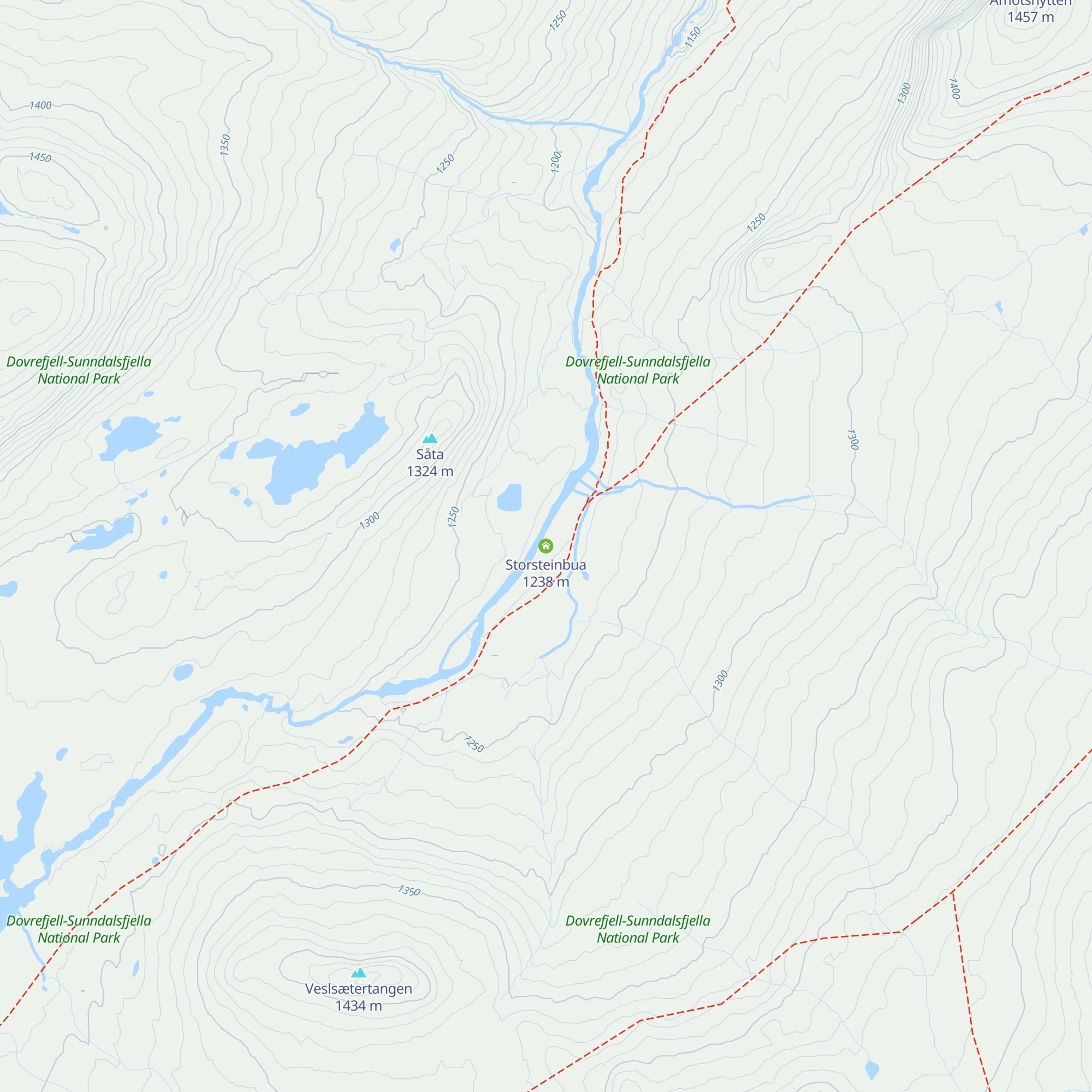 Storsteinbua map