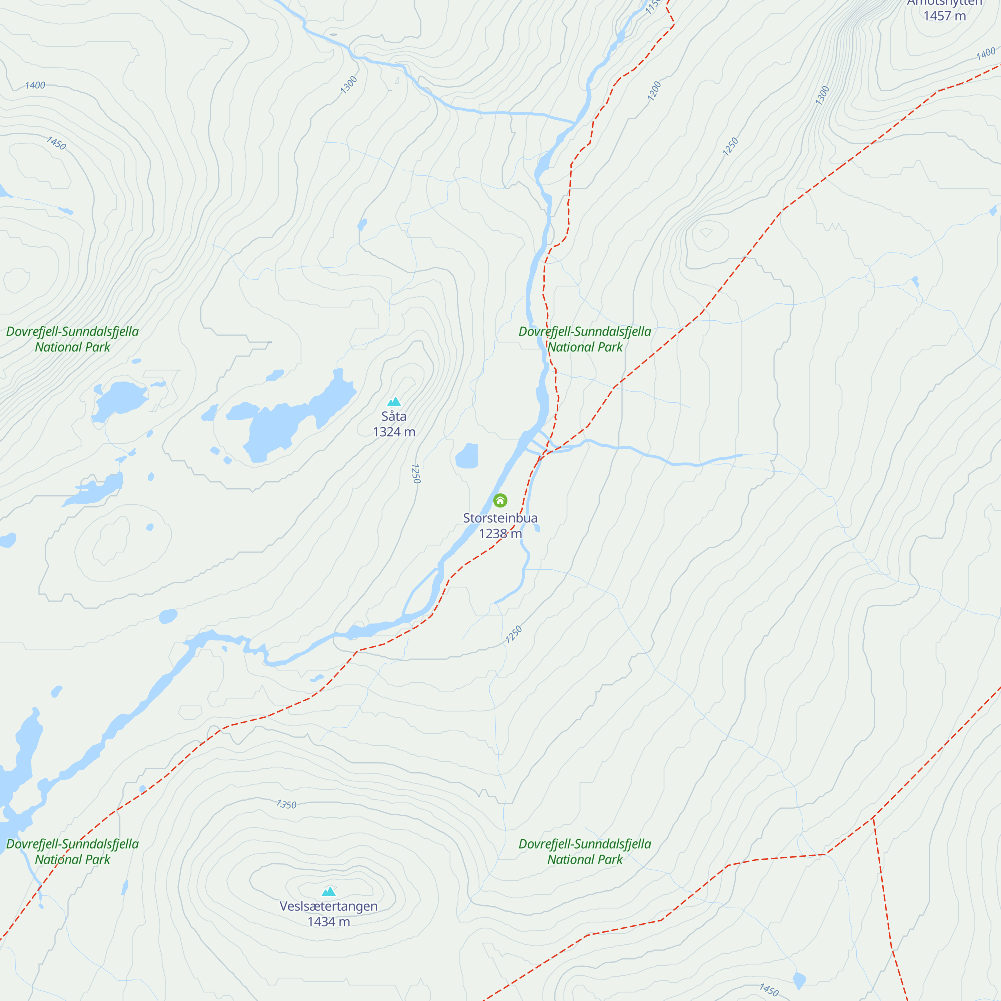 Storsteinbua map