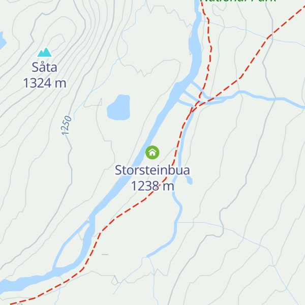 Map of Storsteinbua