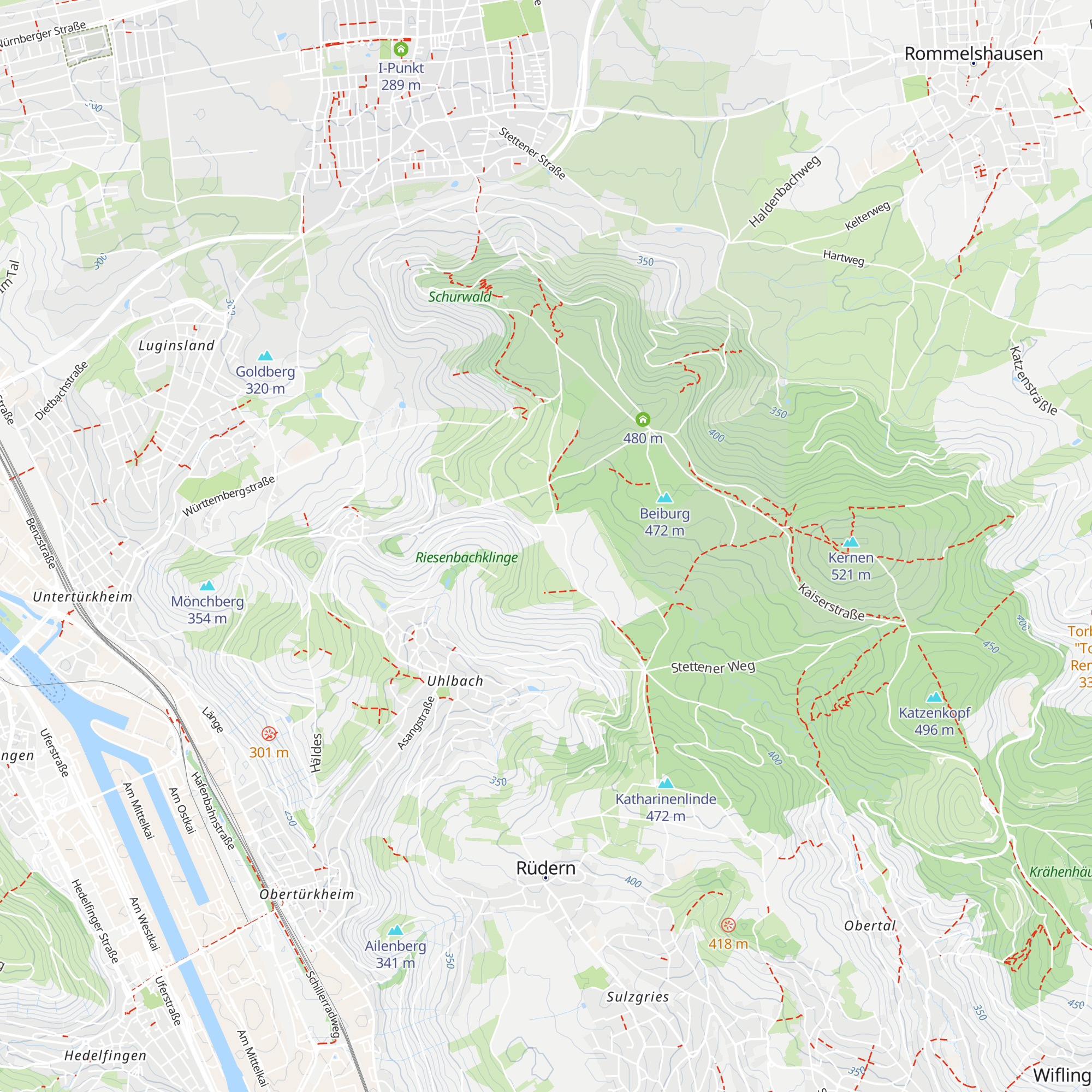 Schutzhütte Götzenberg map