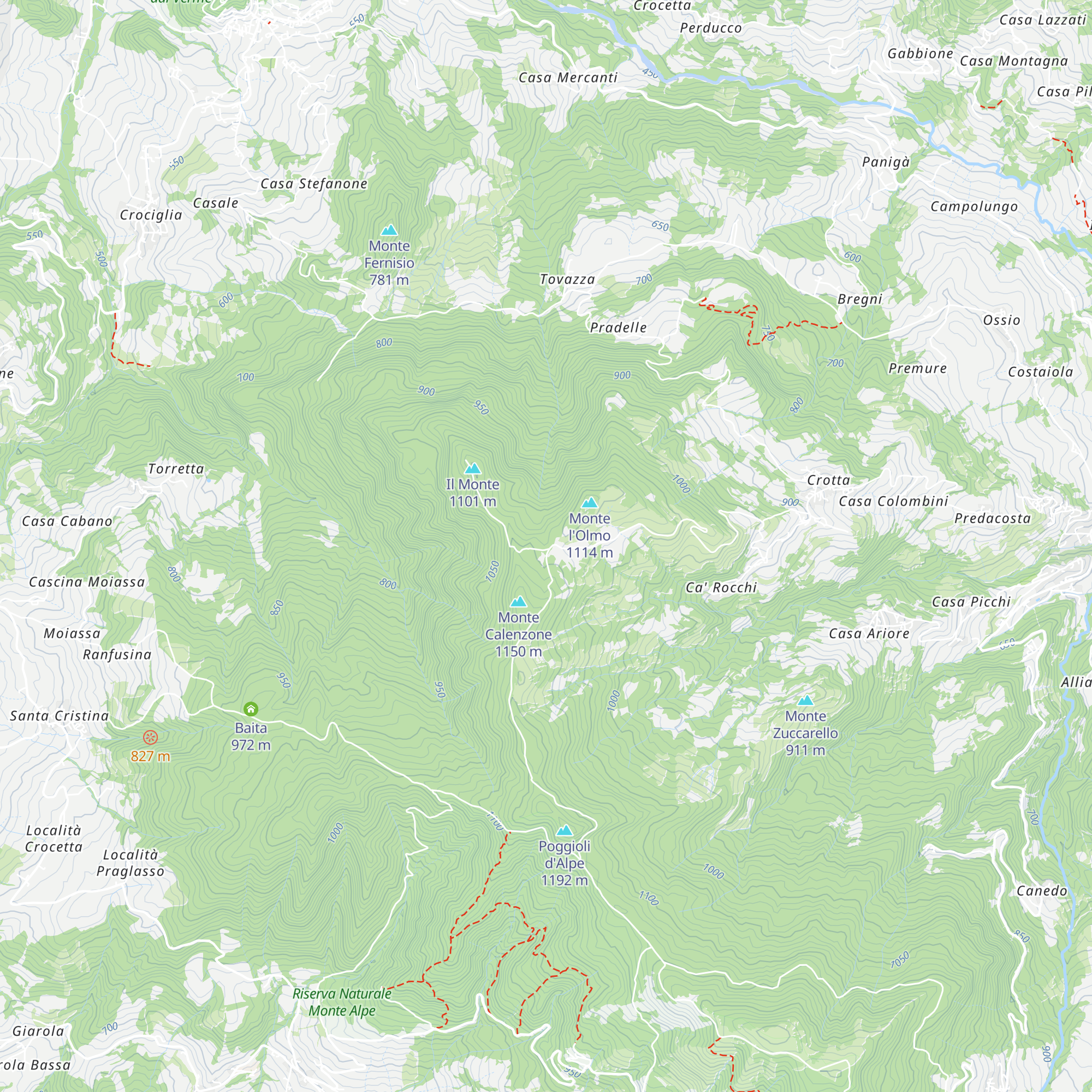 Bivacco del Calenzone map