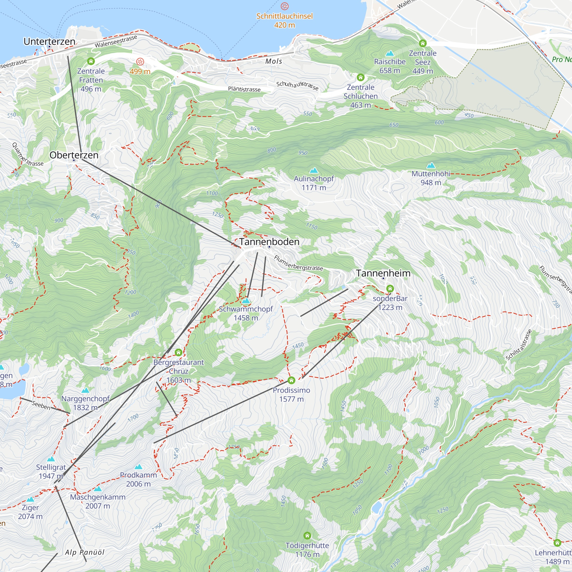 Sennästube map