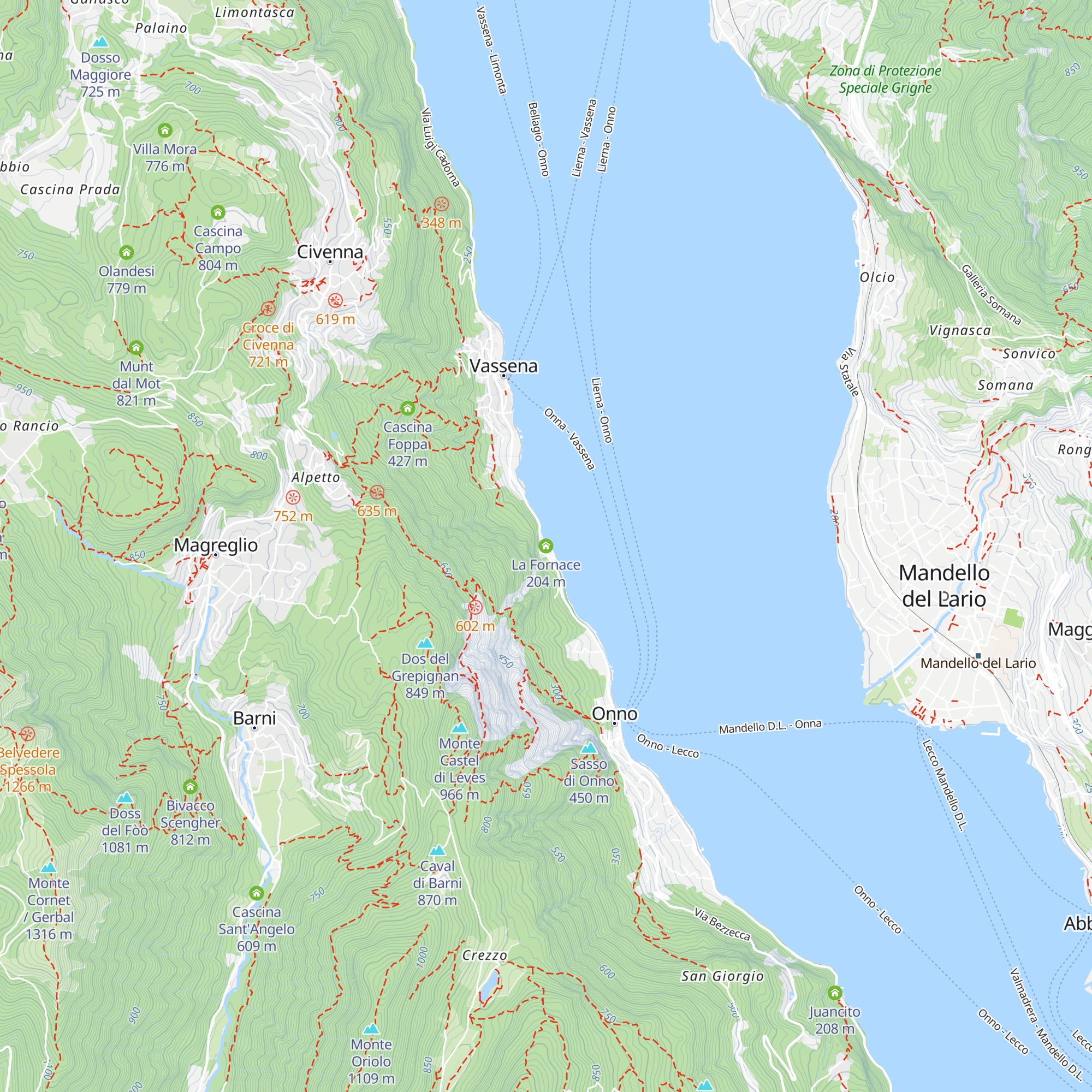 La Fornace map