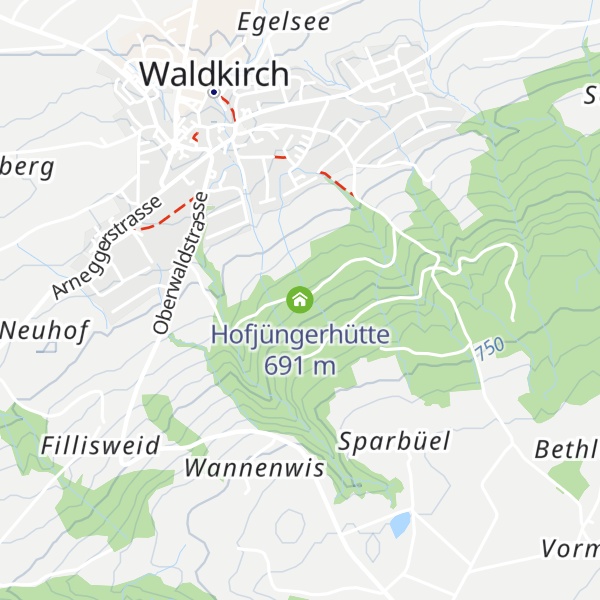 Map of Hofjüngerhütte
