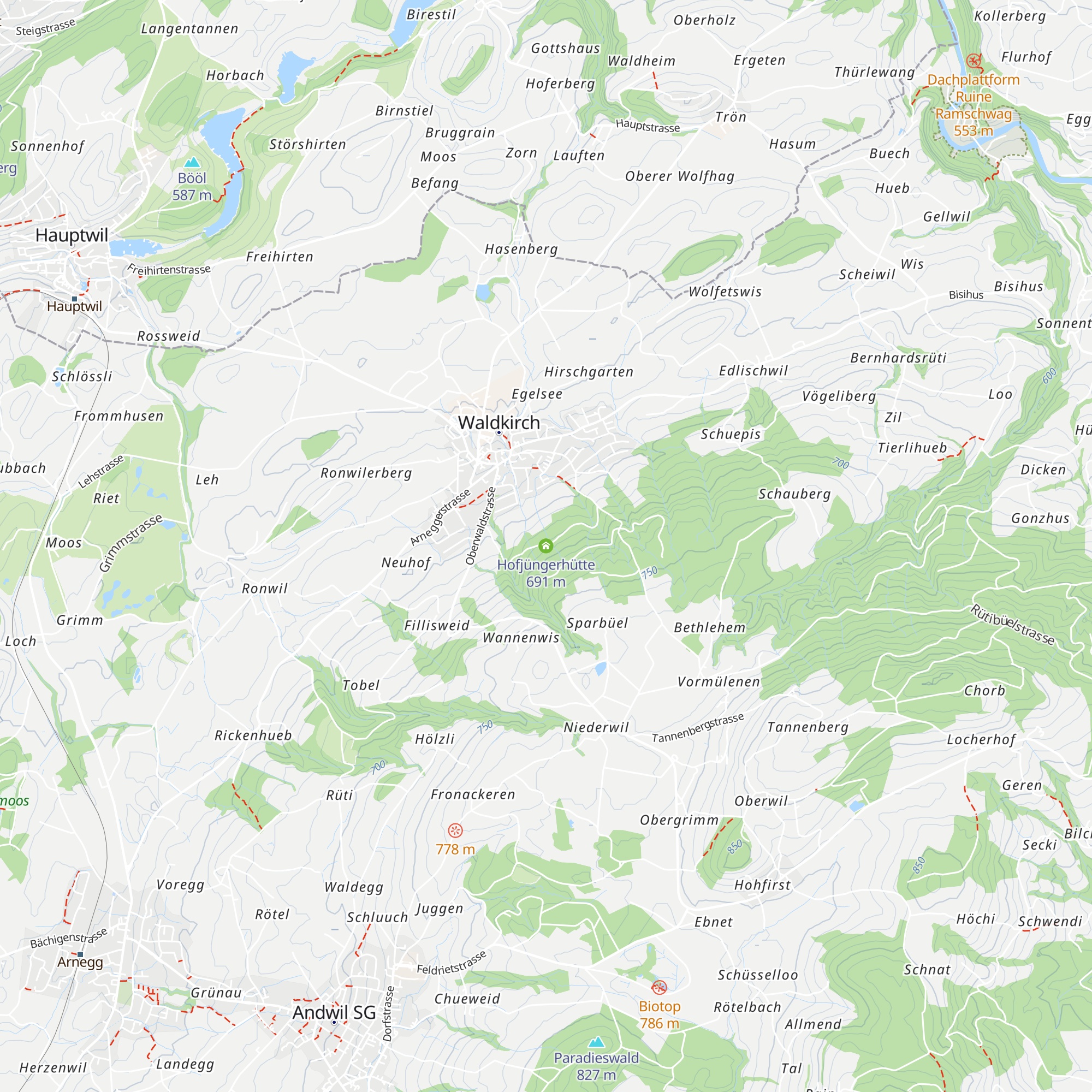 Hofjüngerhütte map