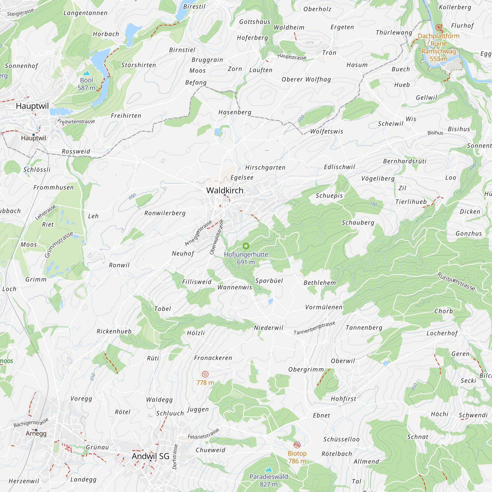 Hofjüngerhütte map