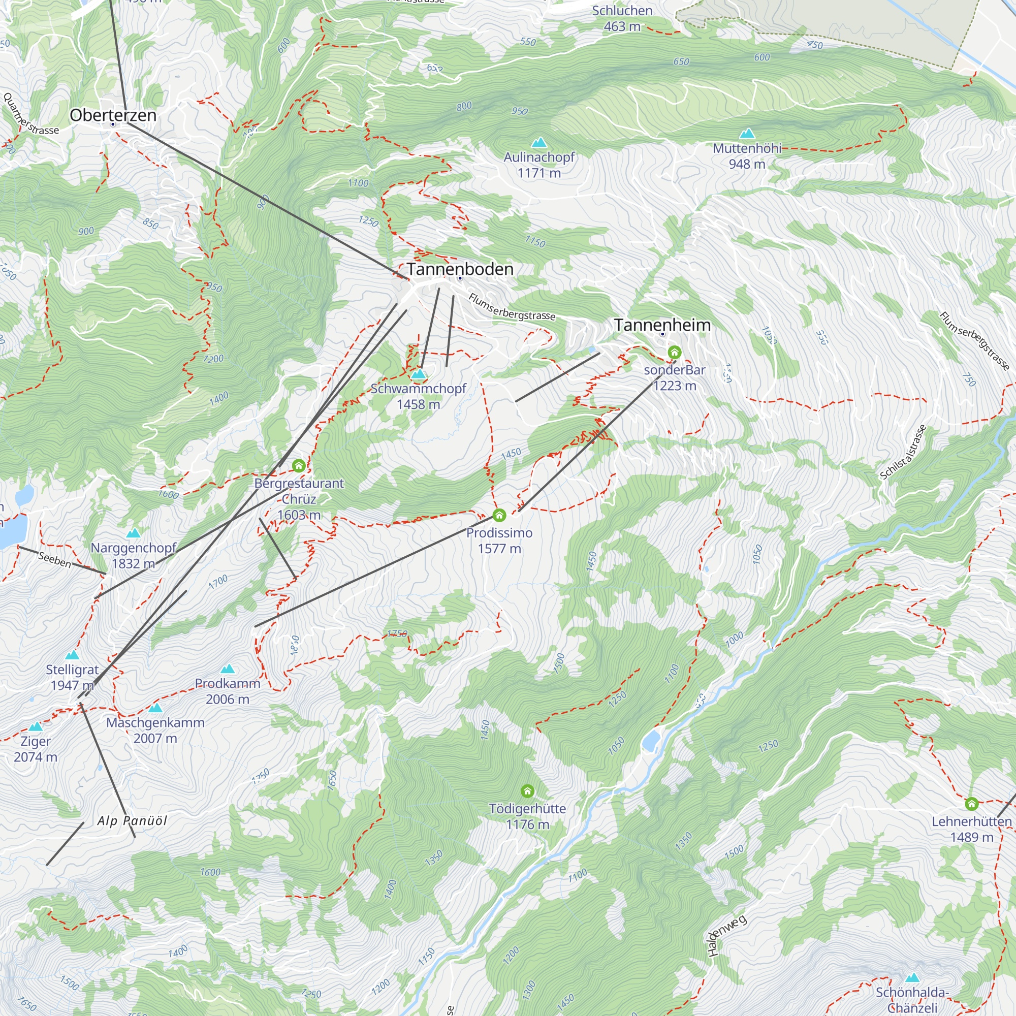 Prodalp map