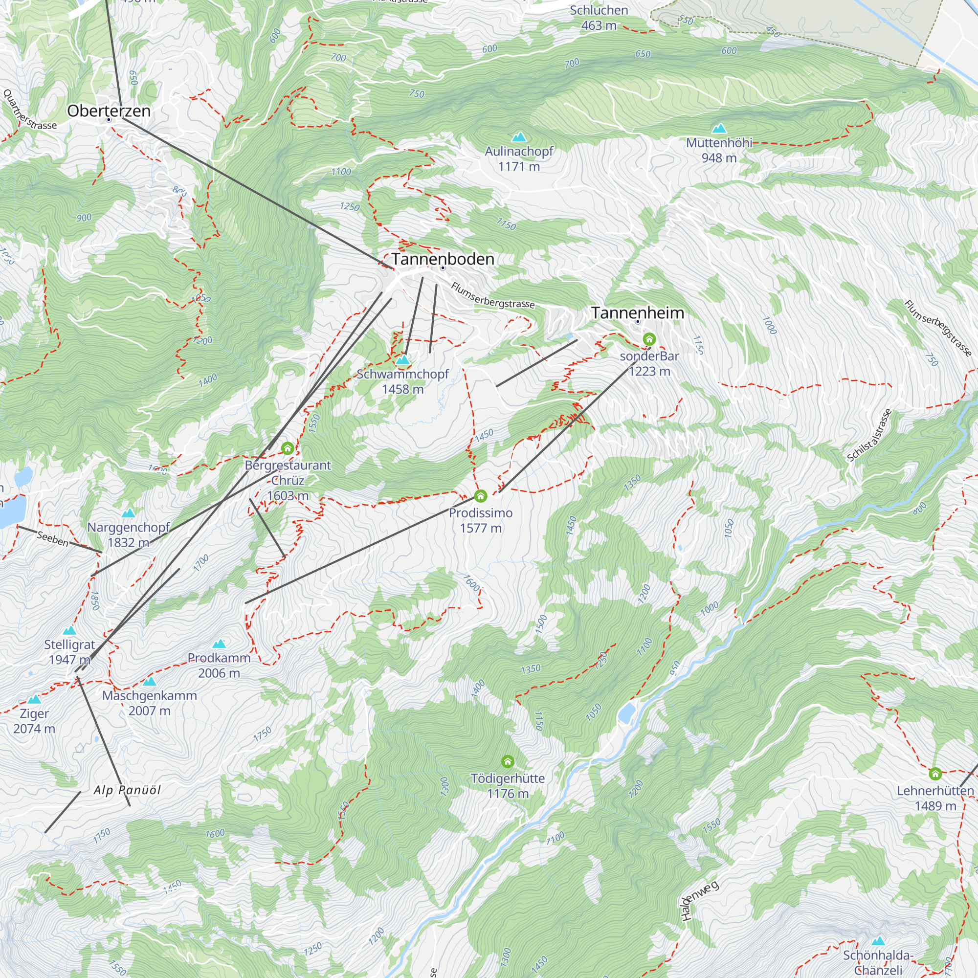 Prodalp map