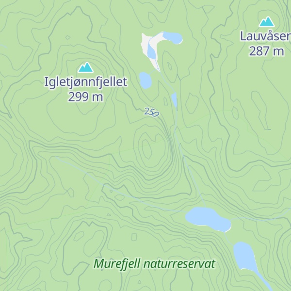 Map of Skjellarlitoppen