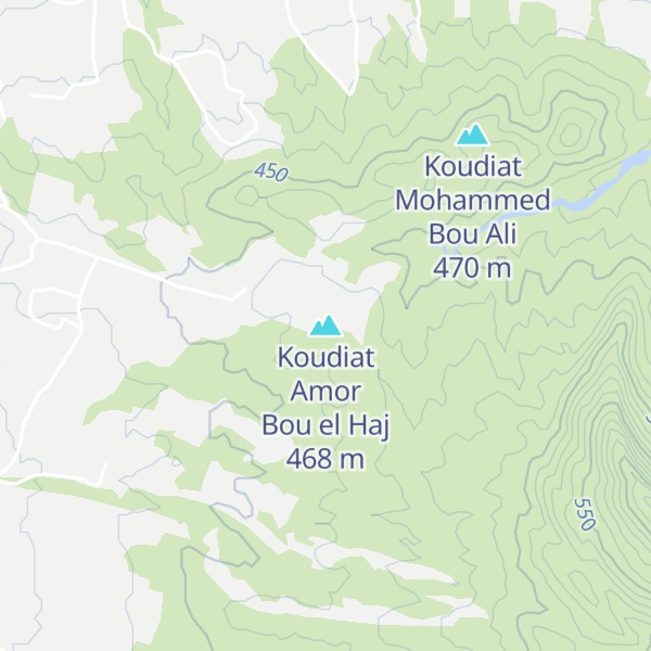 Map of Koudiat Amor Bou el Haj