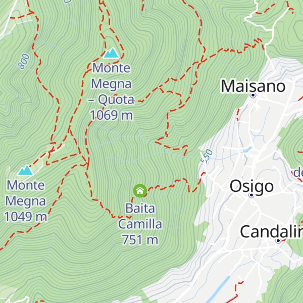 Map of Capanna Carletto