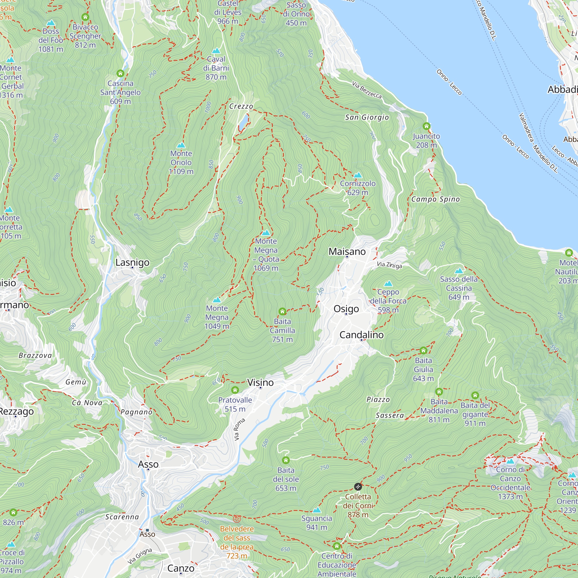 Capanna Carletto map