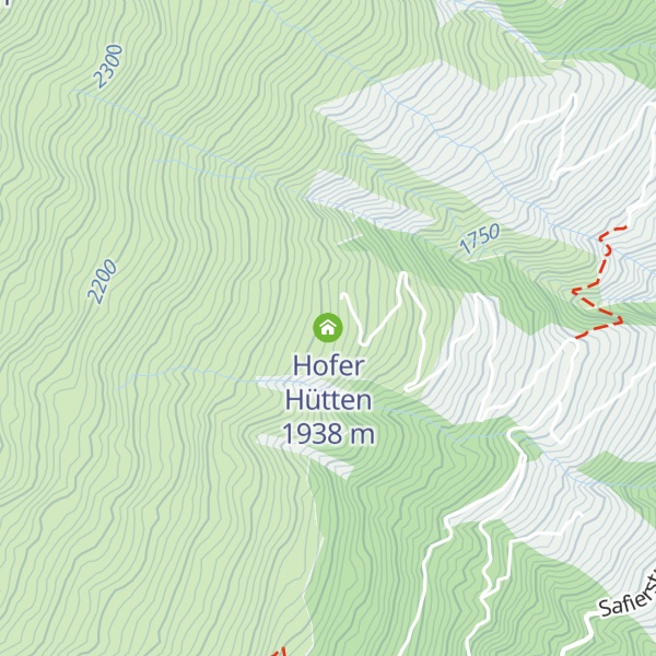 Map of Hofer Hütten