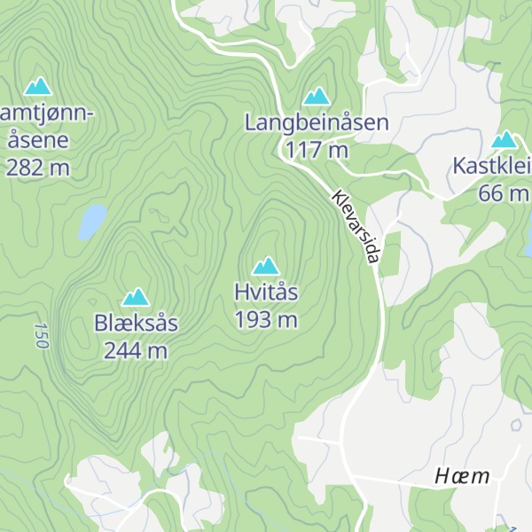 Map of Hvitås