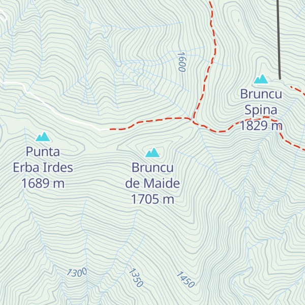 Map of Bruncu de Maide