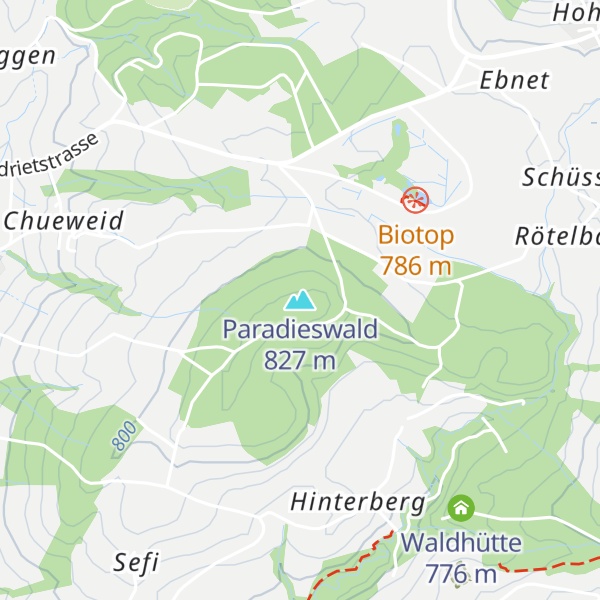 Map of Paradieswald