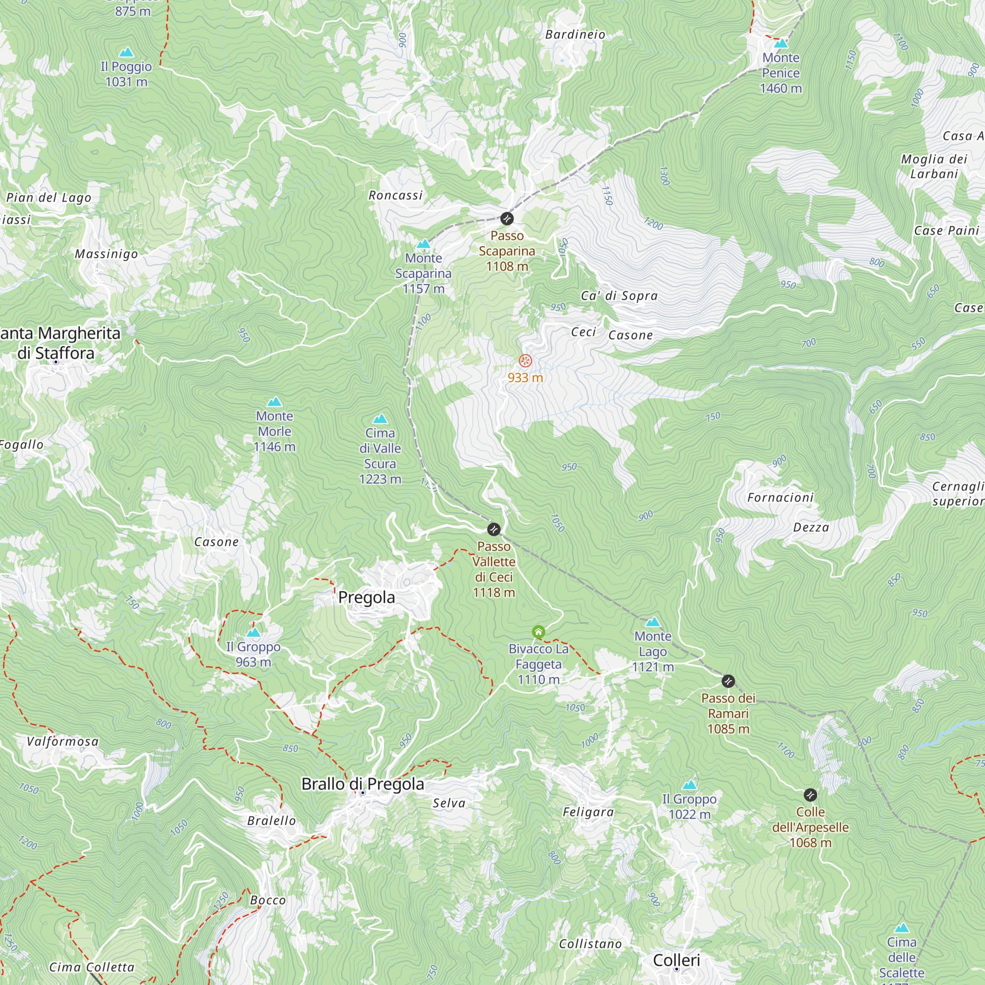 Sci Club Bobbio map