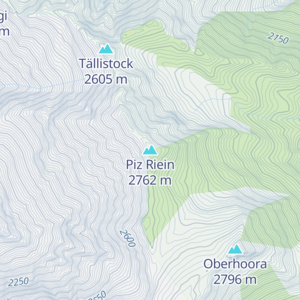 Map of Piz Riein