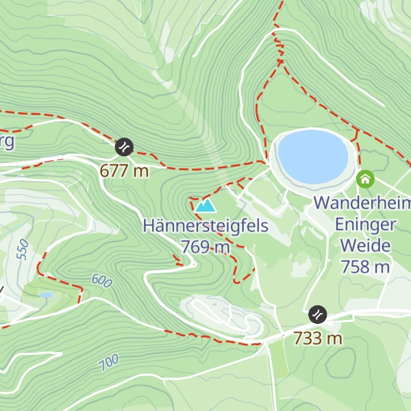Map of Hännersteigfels