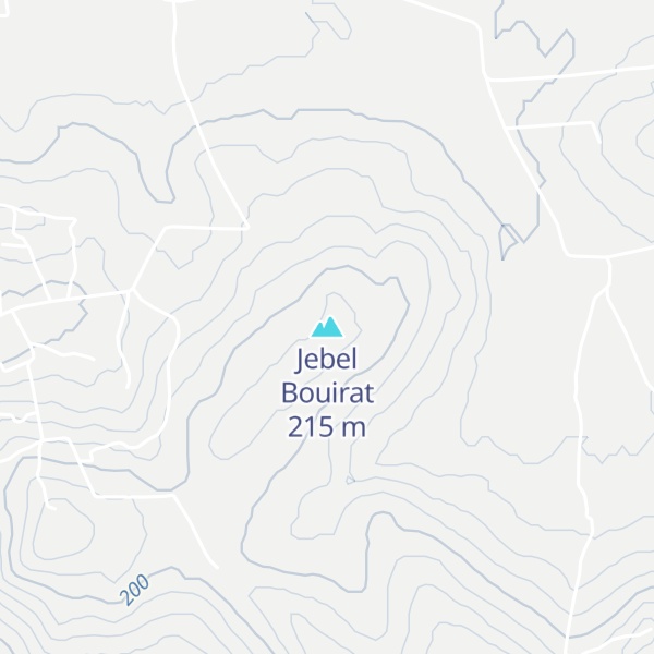 Map of Jebel Bouirat