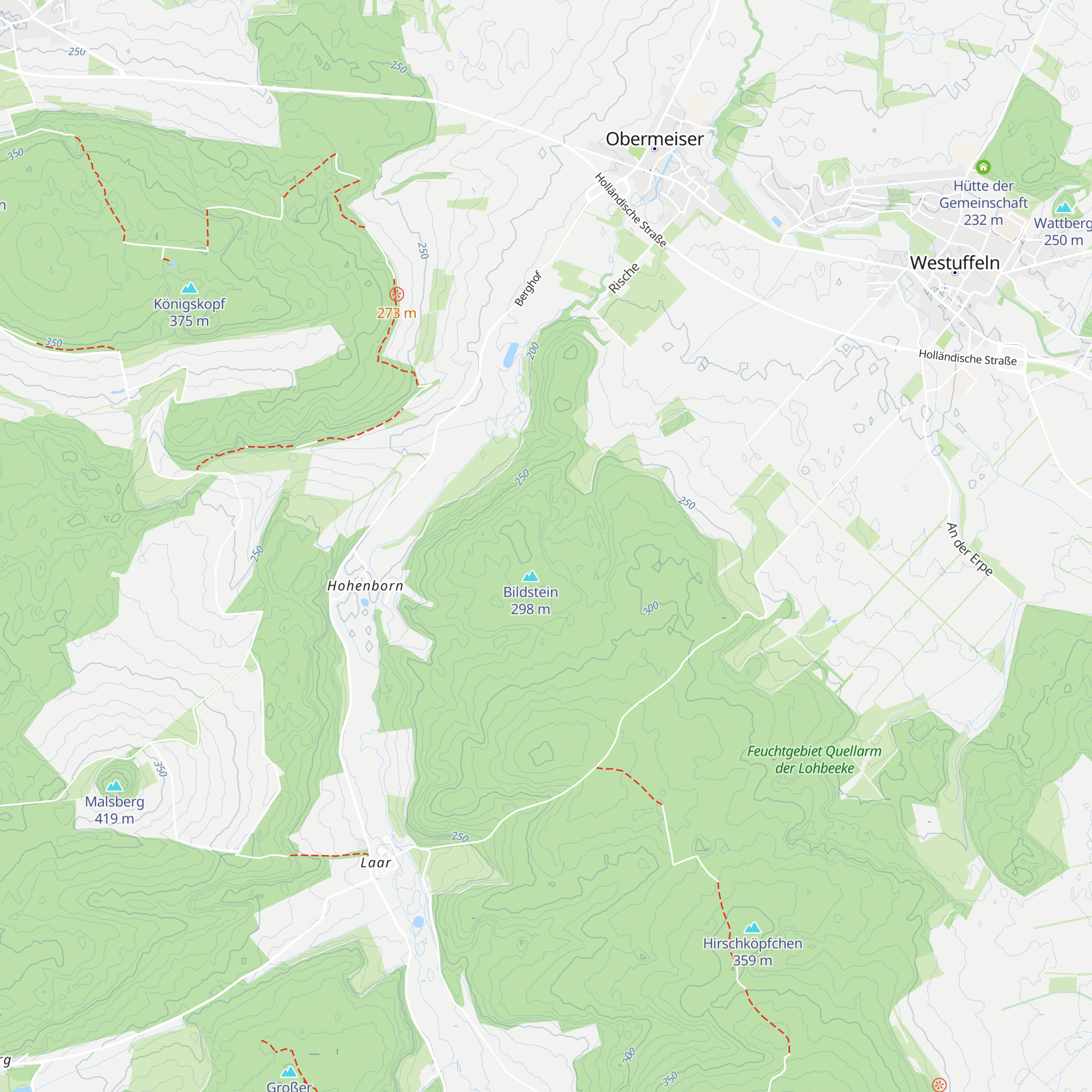 Bildstein-Hütte map