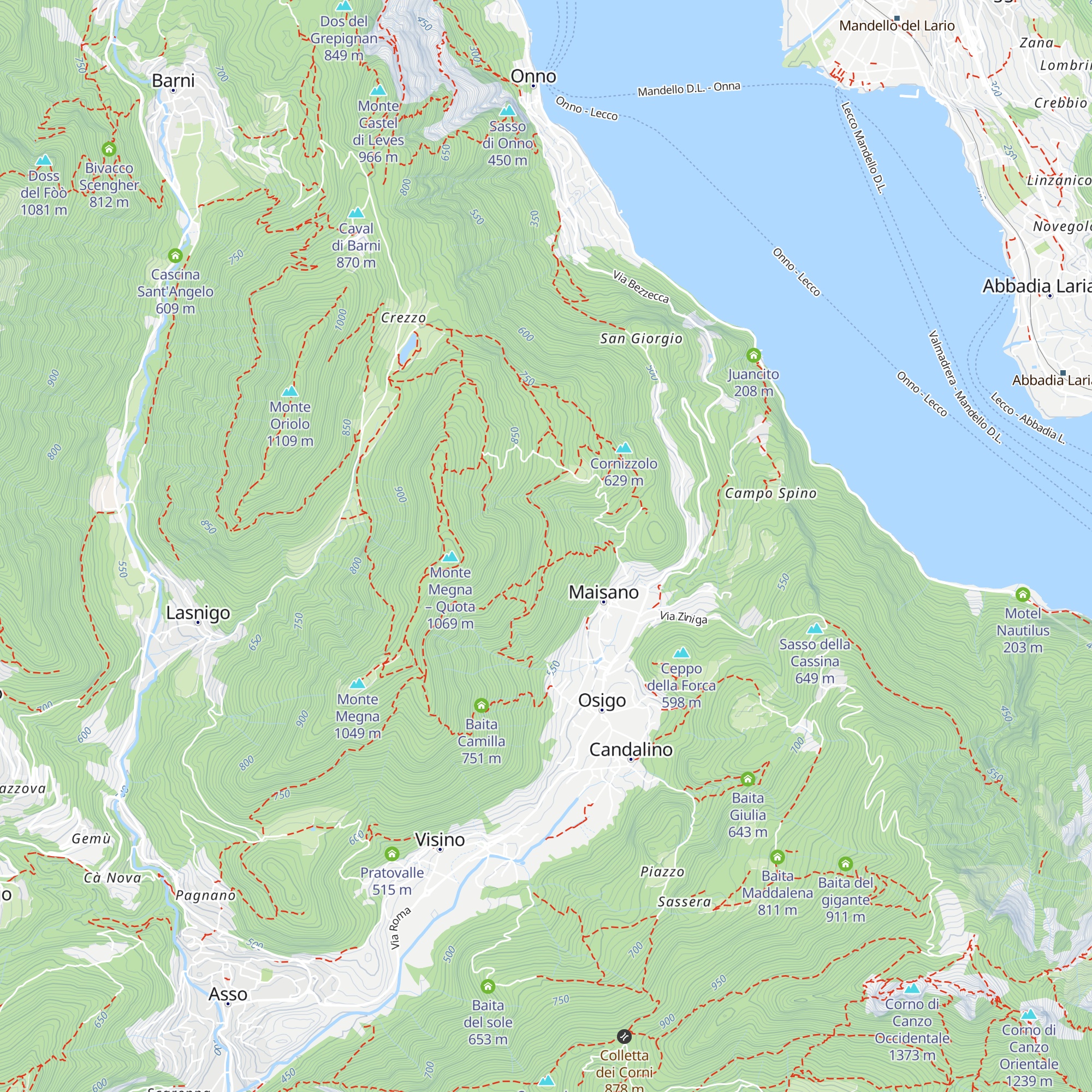 Baita delle betulle map