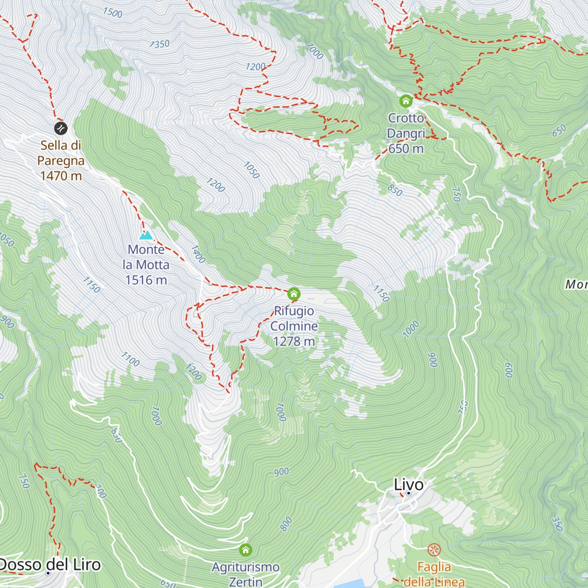 Rifugio Colmine map