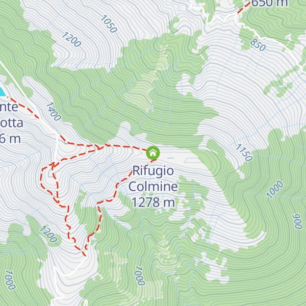 Map of Rifugio Colmine